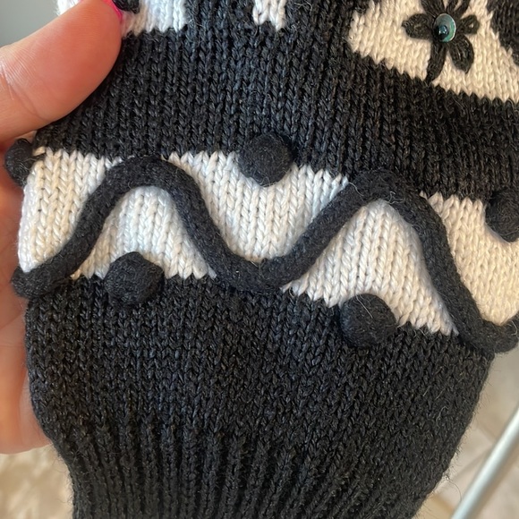 VINTAGE Jantzen woman’s embroidered knit sweater cardigan popcorn accent XL - Picture 6 of 12